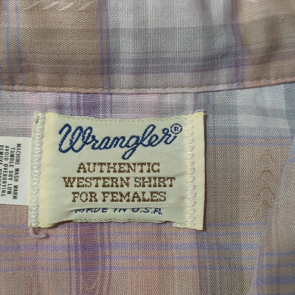 Vintage Women's Wrangler Shirt size 36 Medium - Picture 4 of 11